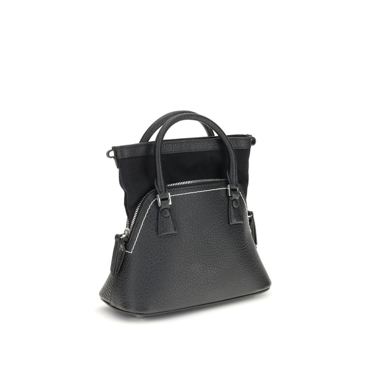Maison Margiela Black Calf Leather Bos Taurus Shoulder Bag