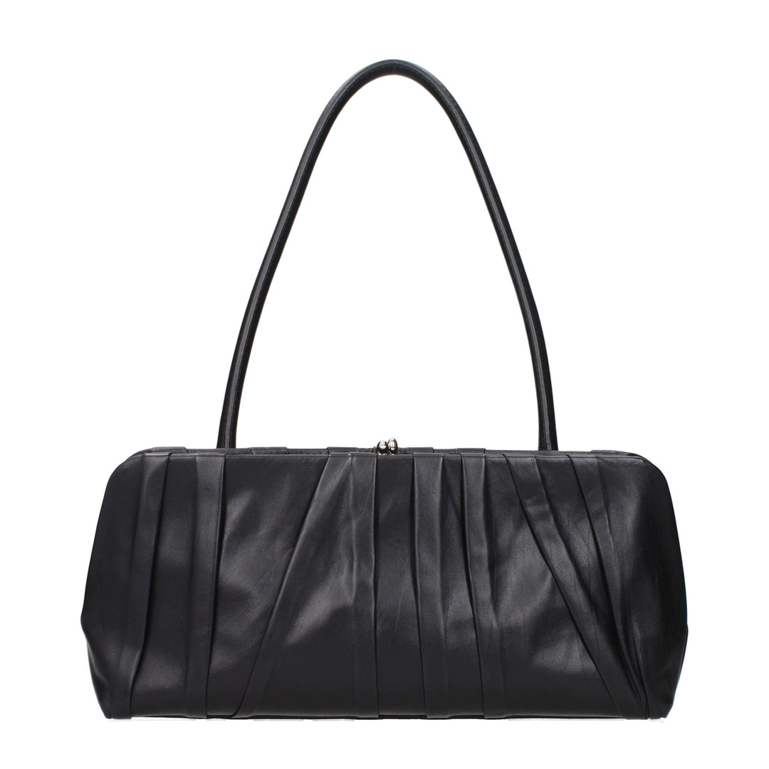 Jil Sander Black Leather Shoulder Bag