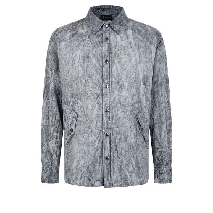Mr&Mrs Italy Grey Viscose Men Shirt
