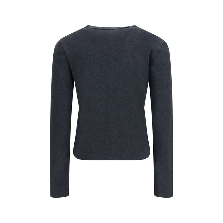 The Row Gray Cotton Cardigan