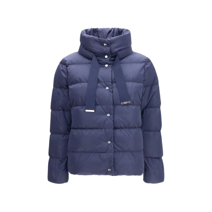 Herno Blue Polyester Full-Length Jacket