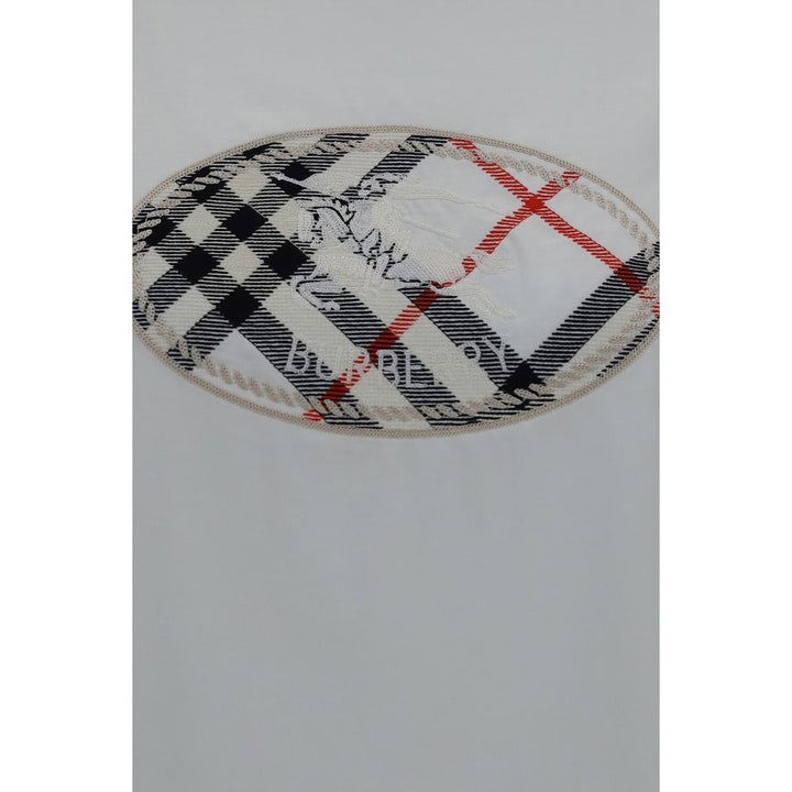 Burberry White Cotton T-Shirt