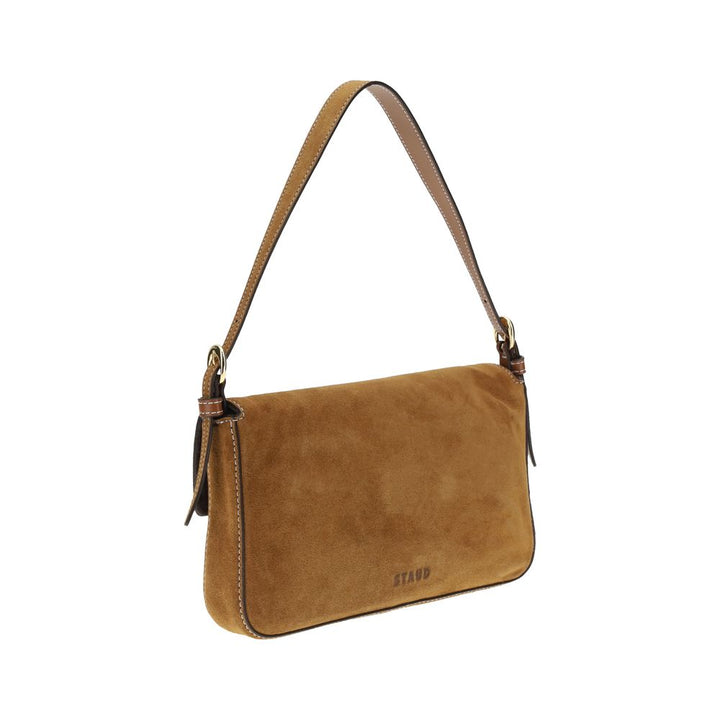 Staud Brown Calf Leather Bos Taurus Shoulder Bag