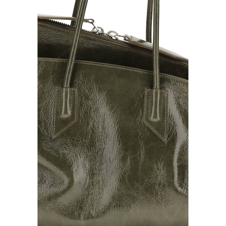 The Attico Bicolor Calf Leather Bos Taurus Shoulder Bag
