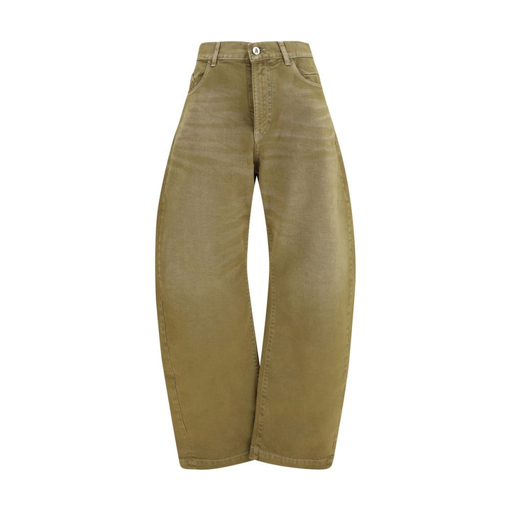 The Attico Brown Cotton Jeans Denim