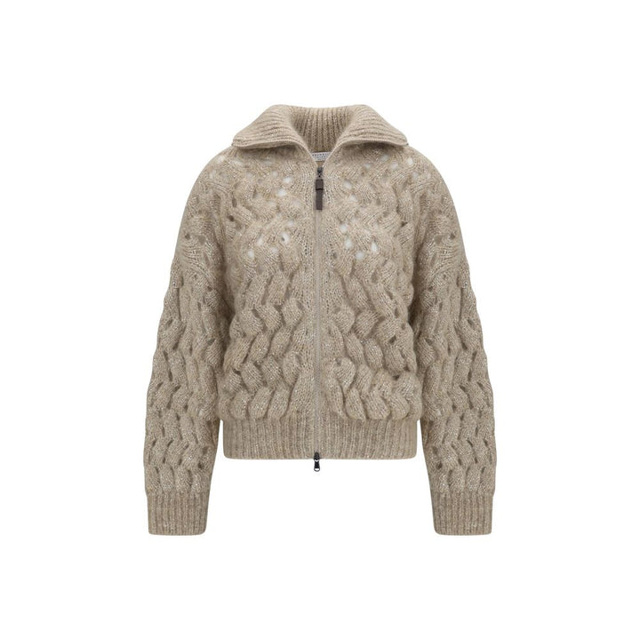 Brunello Cucinelli Beige Wool Oves Aries Cardigan