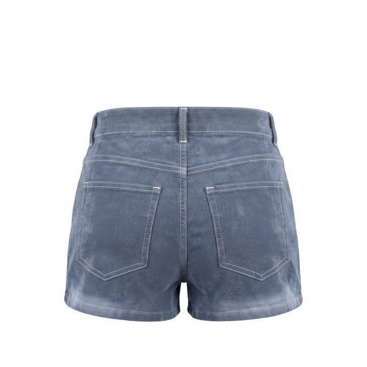 Mr&Mrs Italy Blue Cotton Women Shorts