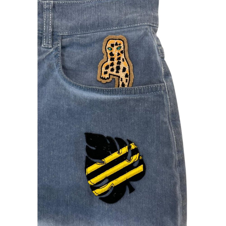 Mr&Mrs Italy Blue Cotton Women Shorts