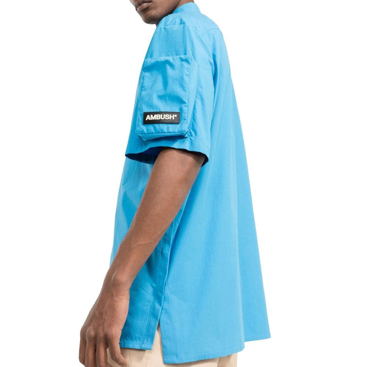 Ambush Blue Cotton Shortsleeve Shirt