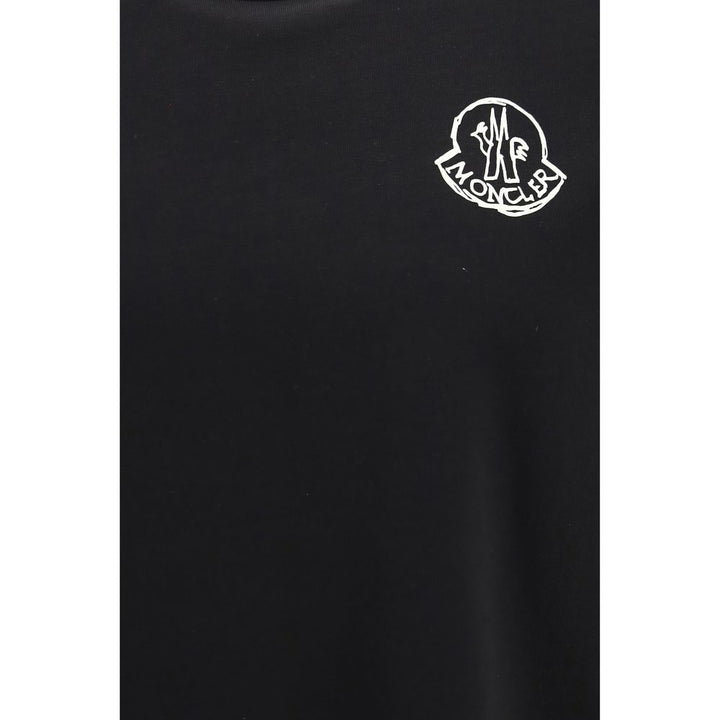 Moncler Black Cotton T-Shirt