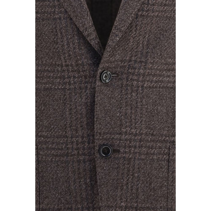 Lardini Brown Wool Oves Aries Blazer
