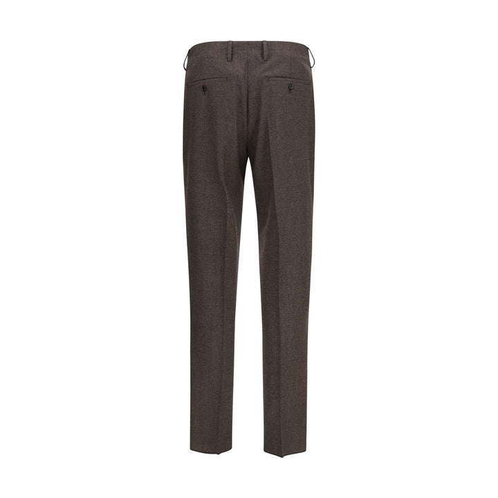 Lardini Brown Viscose Dress Pants