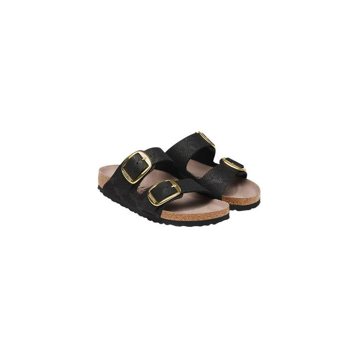Birkenstock Black Synthetic Flat Sandals