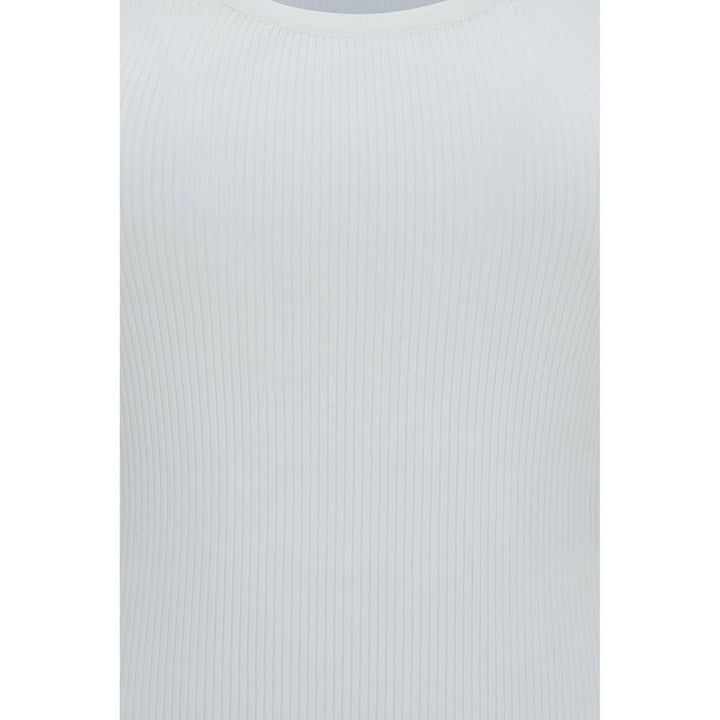 Max Mara White Viscose Tank Tops