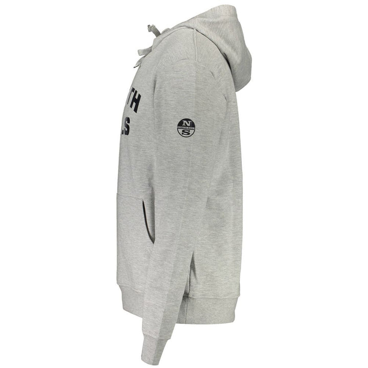 North Sails Grigio Cotton Men Sweatshirt