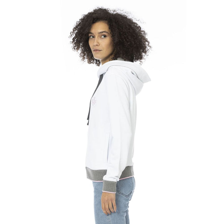 Mr&Mrs Italy White Cotton Women Sweatshirt Top