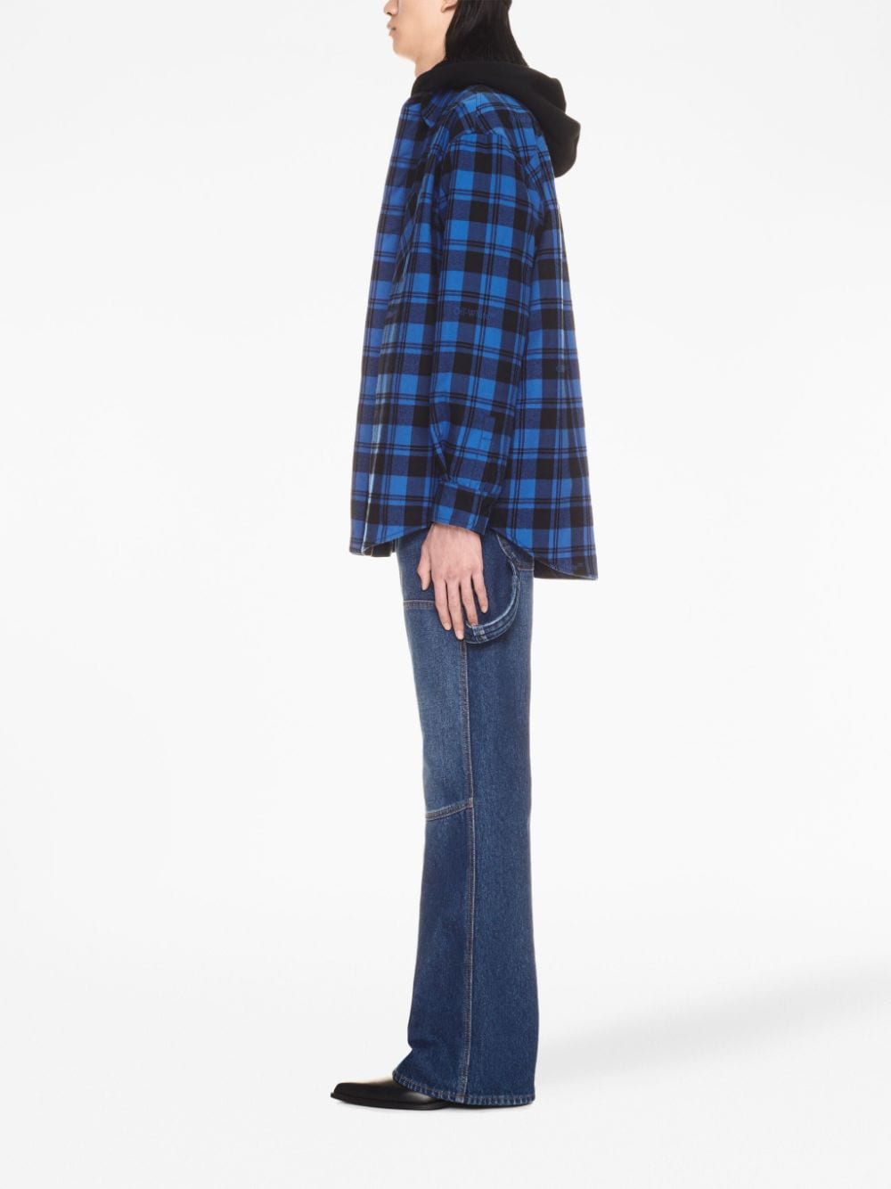 OFF-WHITE checked flannel shirt-3