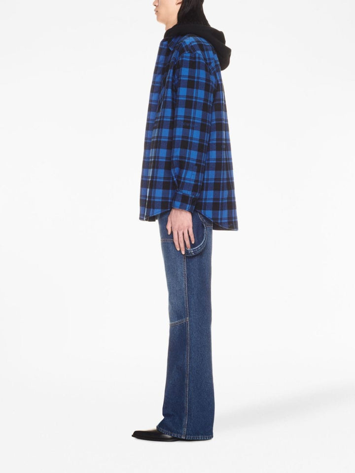 OFF-WHITE checked flannel shirt-3