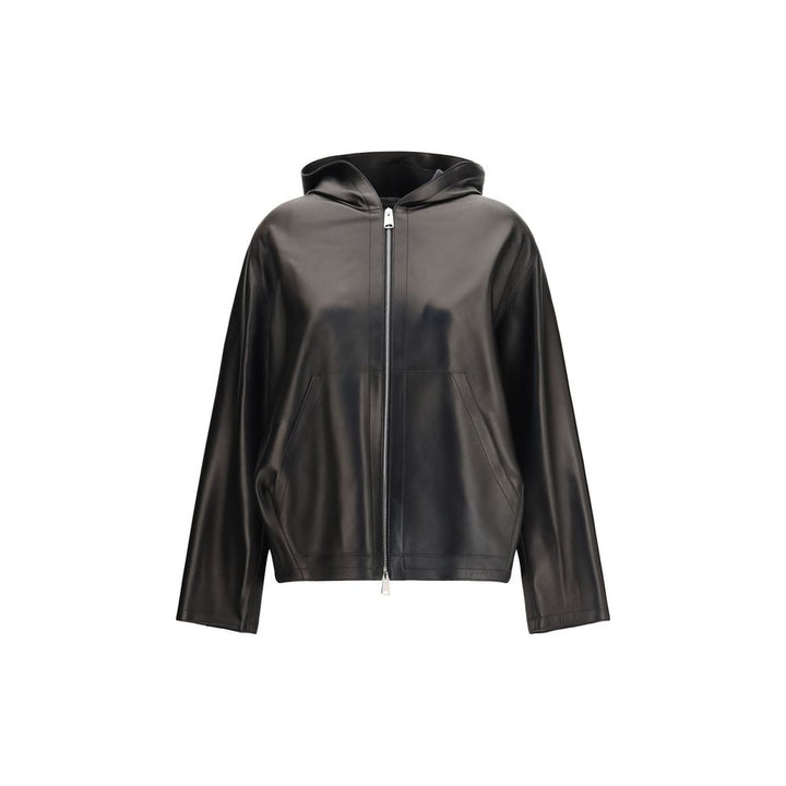 Khaite Black Lamb Ovis Aries Aries Leather Jacket