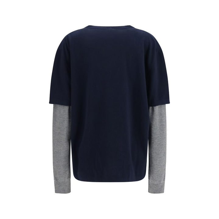 Miu Miu Blue Wool Oves Aries Sweatshirt