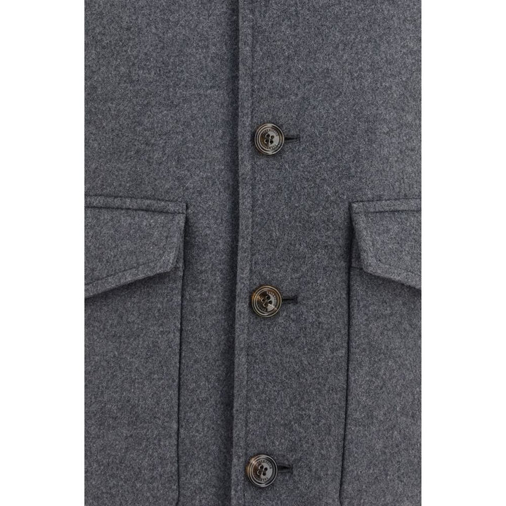 Valentino Garavani Gray Wool Oves Aries Jacket