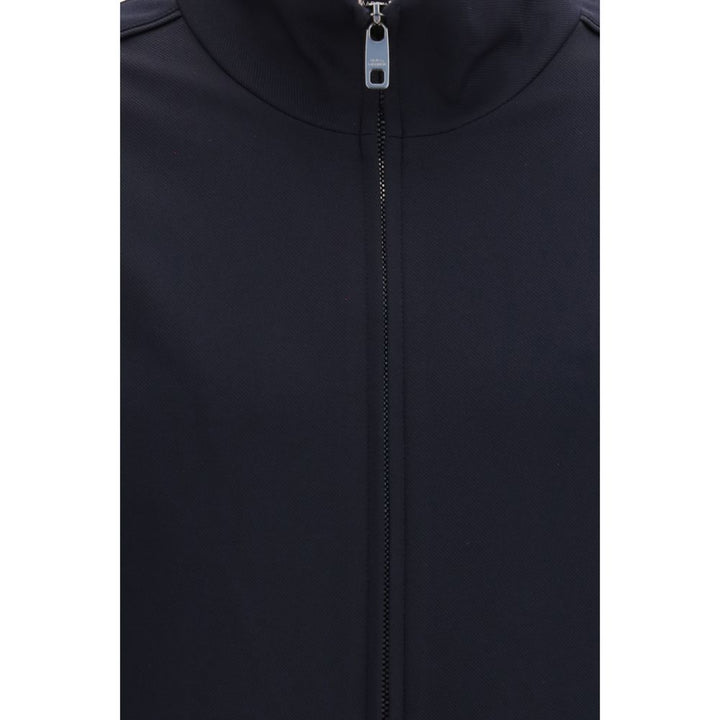 Dolce & Gabbana Blue Polyamide Full-Length Jacket