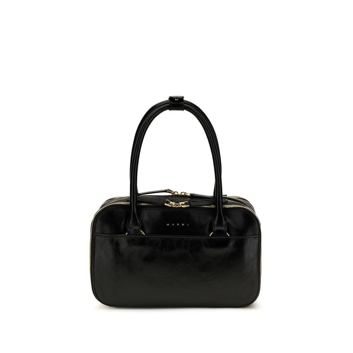 Marni Black Calf Leather Bos Taurus Handbag