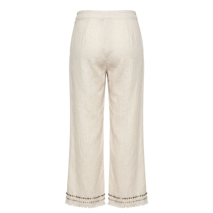 Trussardi Jeans White Cotton Women's Pants