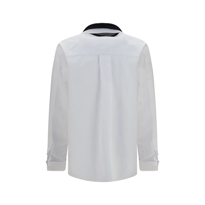 Sacai White Polyester Dress Shirt