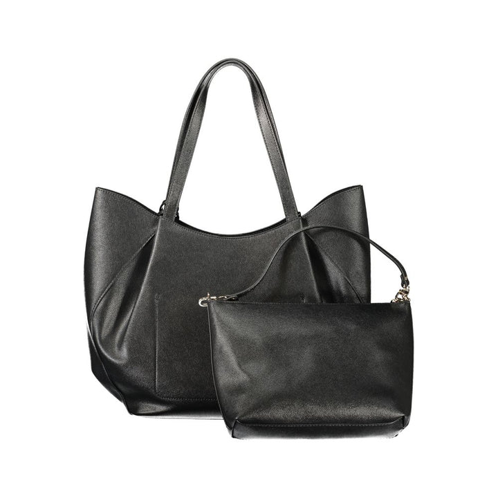 Guess Jeans Nero Poliuretano Women Handbag