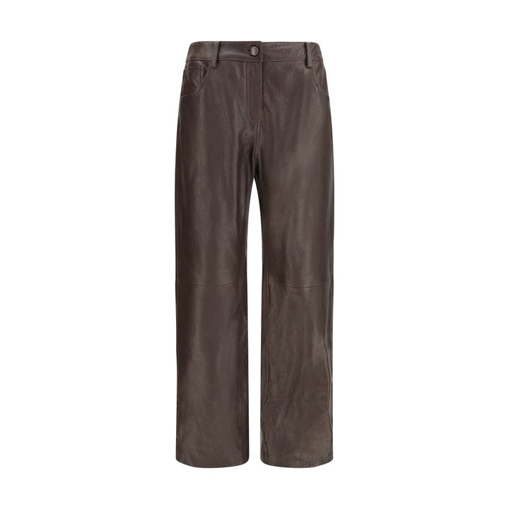 Magda Butrym Brown Leather Pants