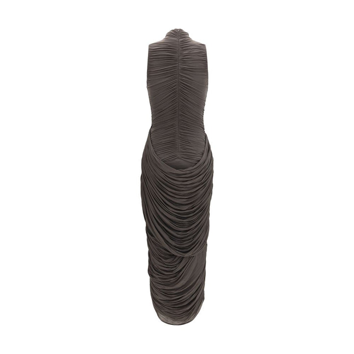 Magda Butrym Gray Copper Cocktail Dress