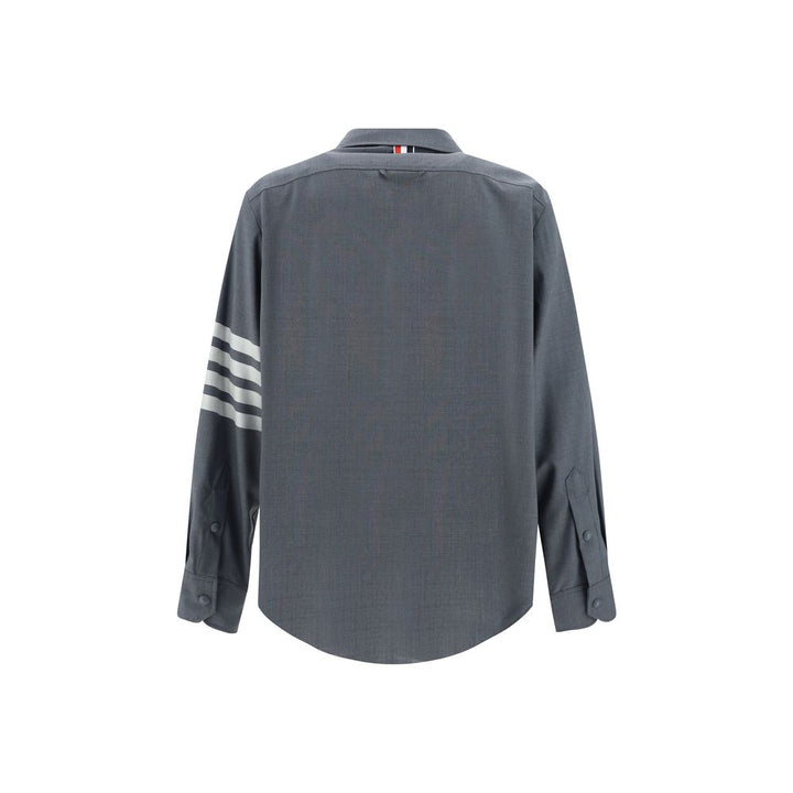 Thom Browne Gray Wool Oves Aries Dress Shirt