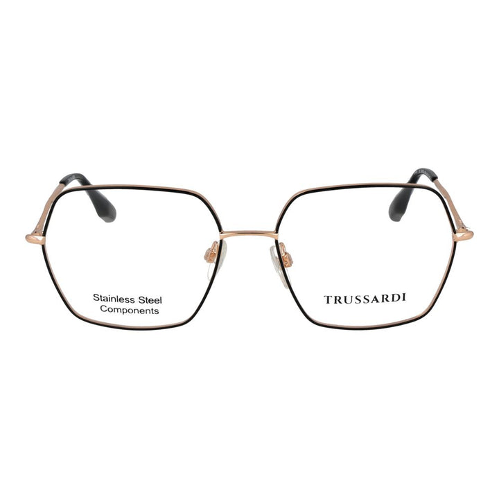 Trussardi Black Stainless Steel Glasses (Frames)