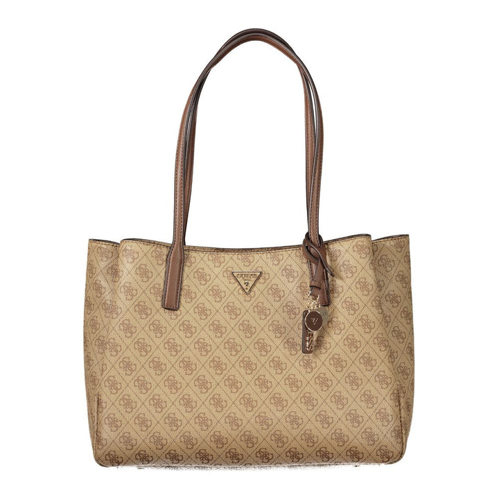 Guess Jeans Beige Polyurethane Women's Bag