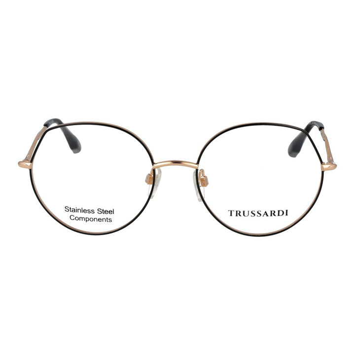 Trussardi Black Stainless Steel Glasses (Frames)