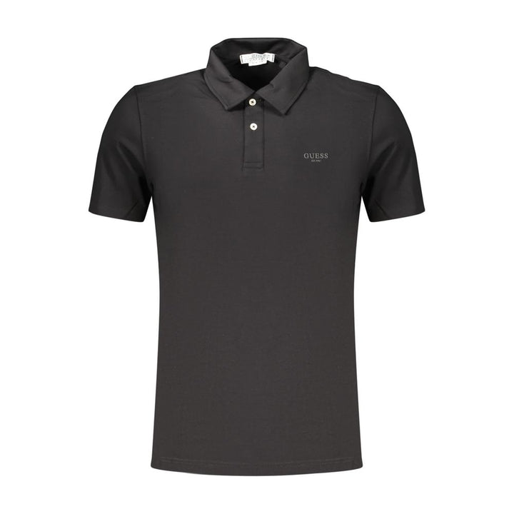 Guess Jeans Black Cotton Men's Polo