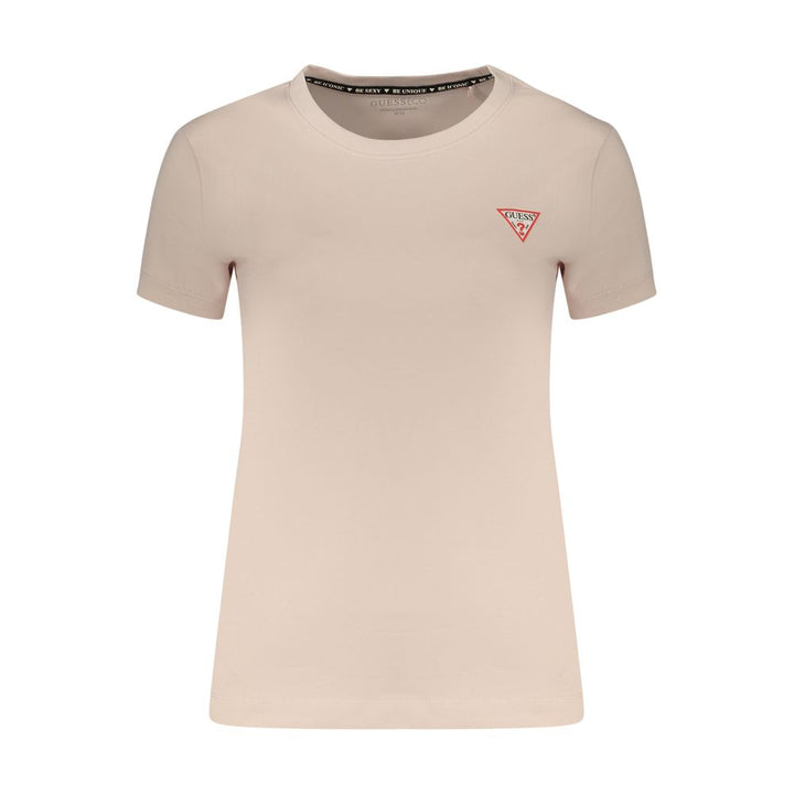 Guess Jeans Pink Cotton Womens T-Shirt