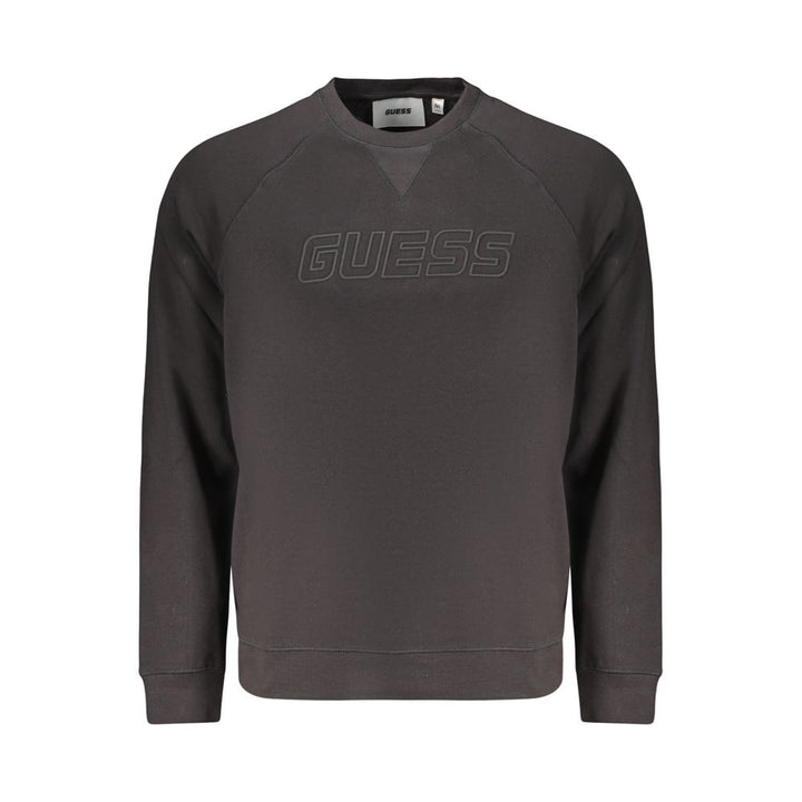 Guess Jeans Black Cotton Men's Sweatshirt