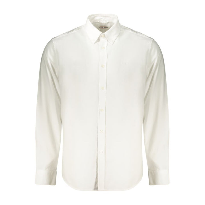 Guess Jeans White Cotton Men's Shirt