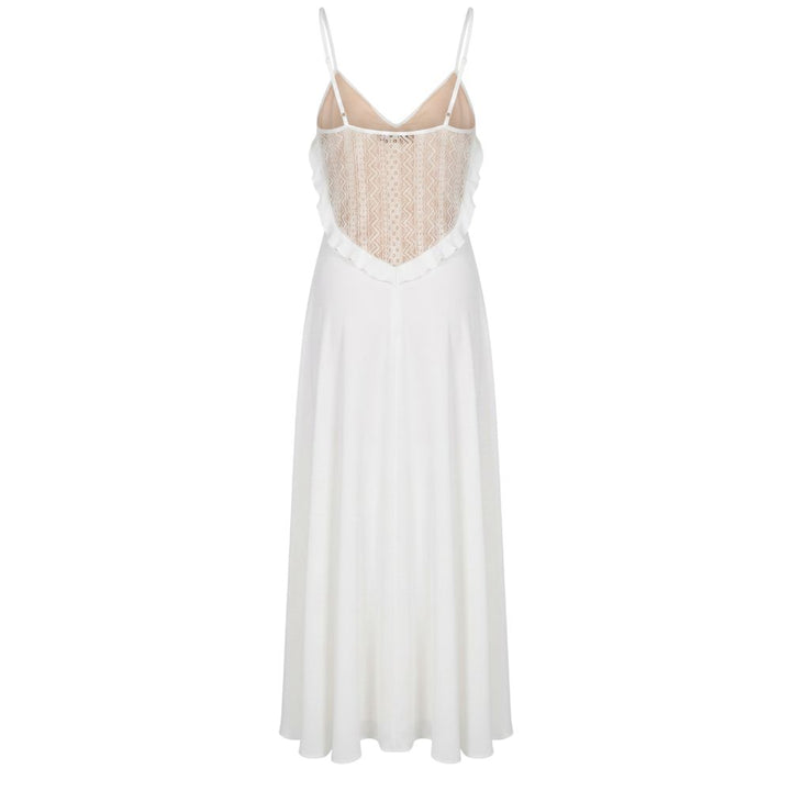 Trussardi Jeans White Polyester Women Dress