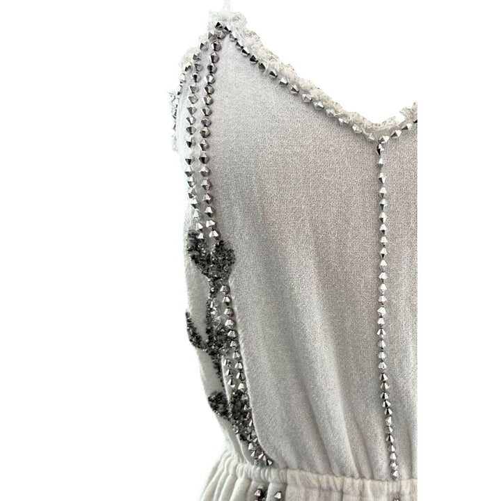 Trussardi Jeans White Cotton Women Dress