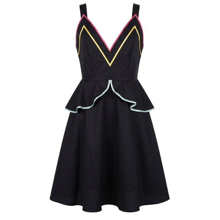 Trussardi Jeans Black Cotton Women's Dress
