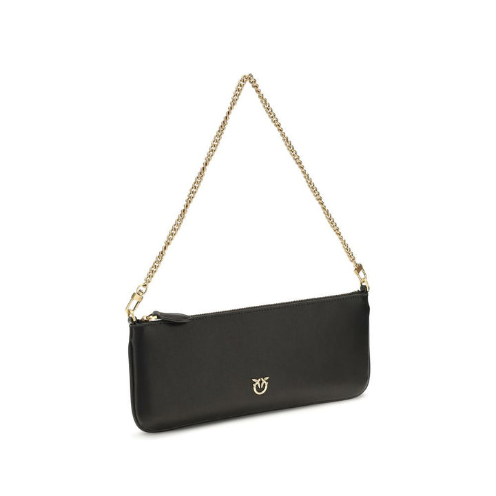 PINKO Black Calf Leather Bos Taurus Wallet