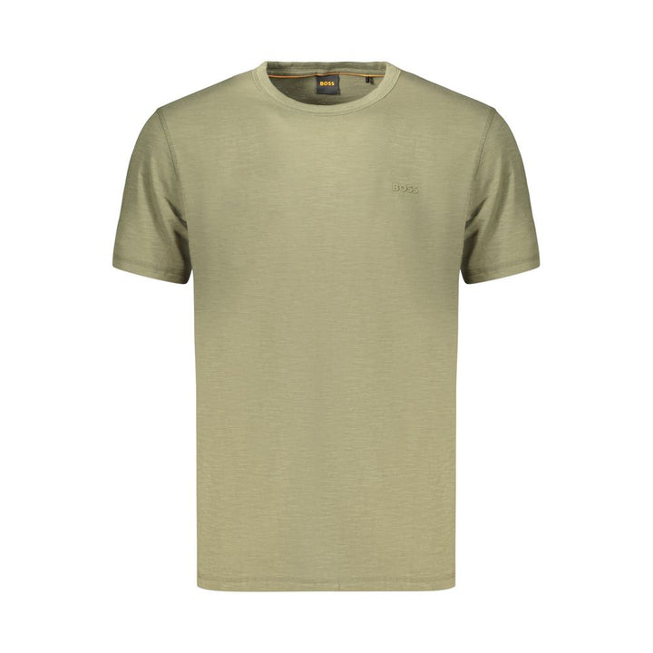 Hugo Boss Green Cotton Men's T-Shirt