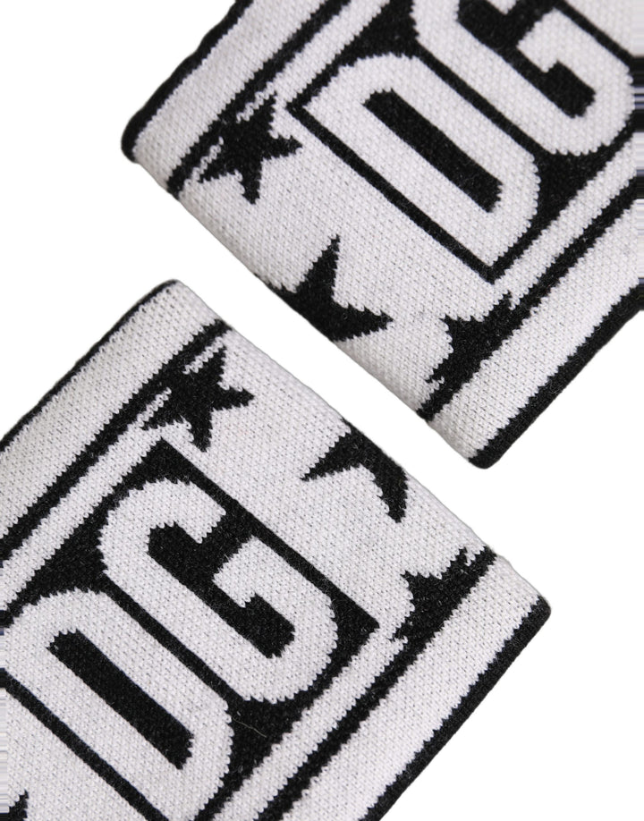 Dolce & Gabbana Men Set White Black Wool Logo #DGMILLENNIALS Wristband