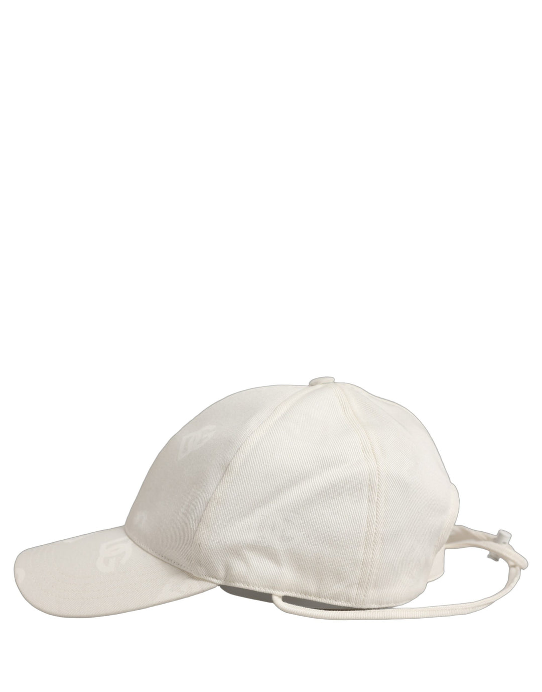 Dolce & Gabbana Men White Cotton Stretch Baseball Capello Hat