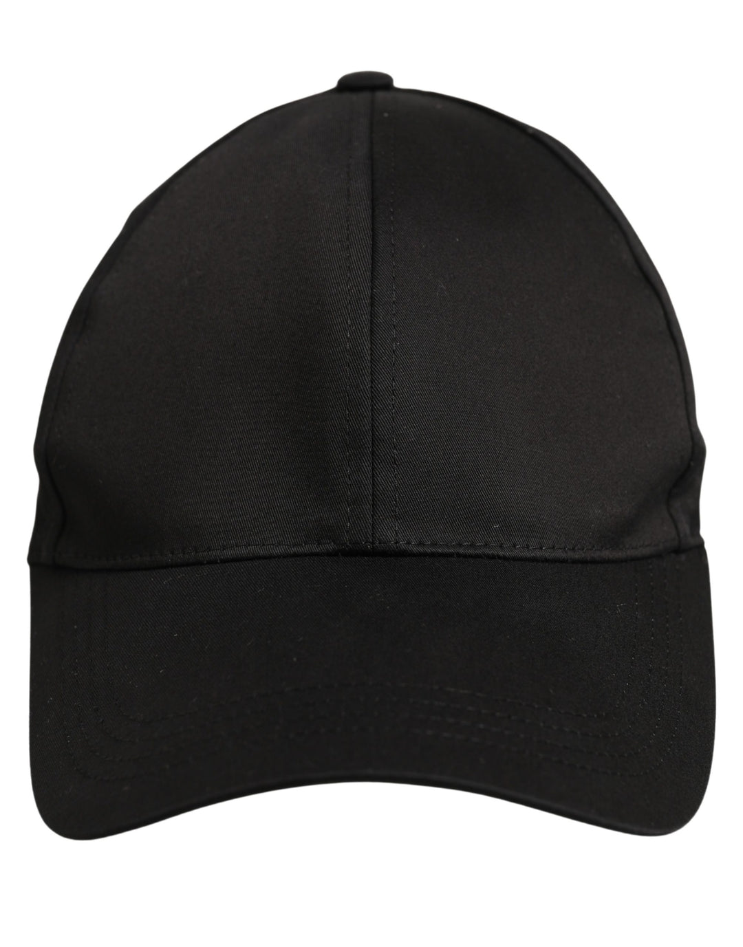 Dolce & Gabbana Men Black Cotton Baseball Cap 6 Panels Hat