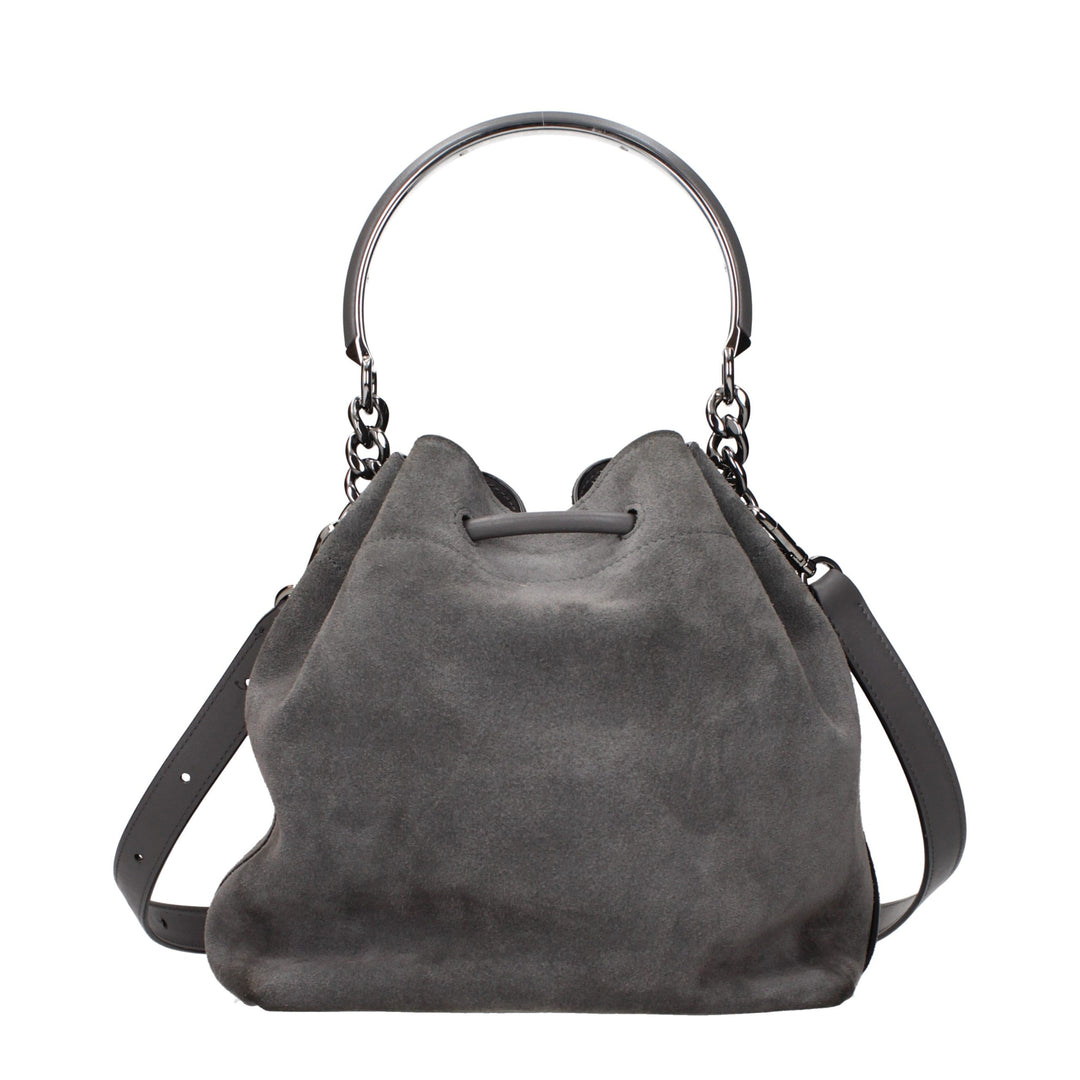 Jimmy Choo Gray Leather Handbag