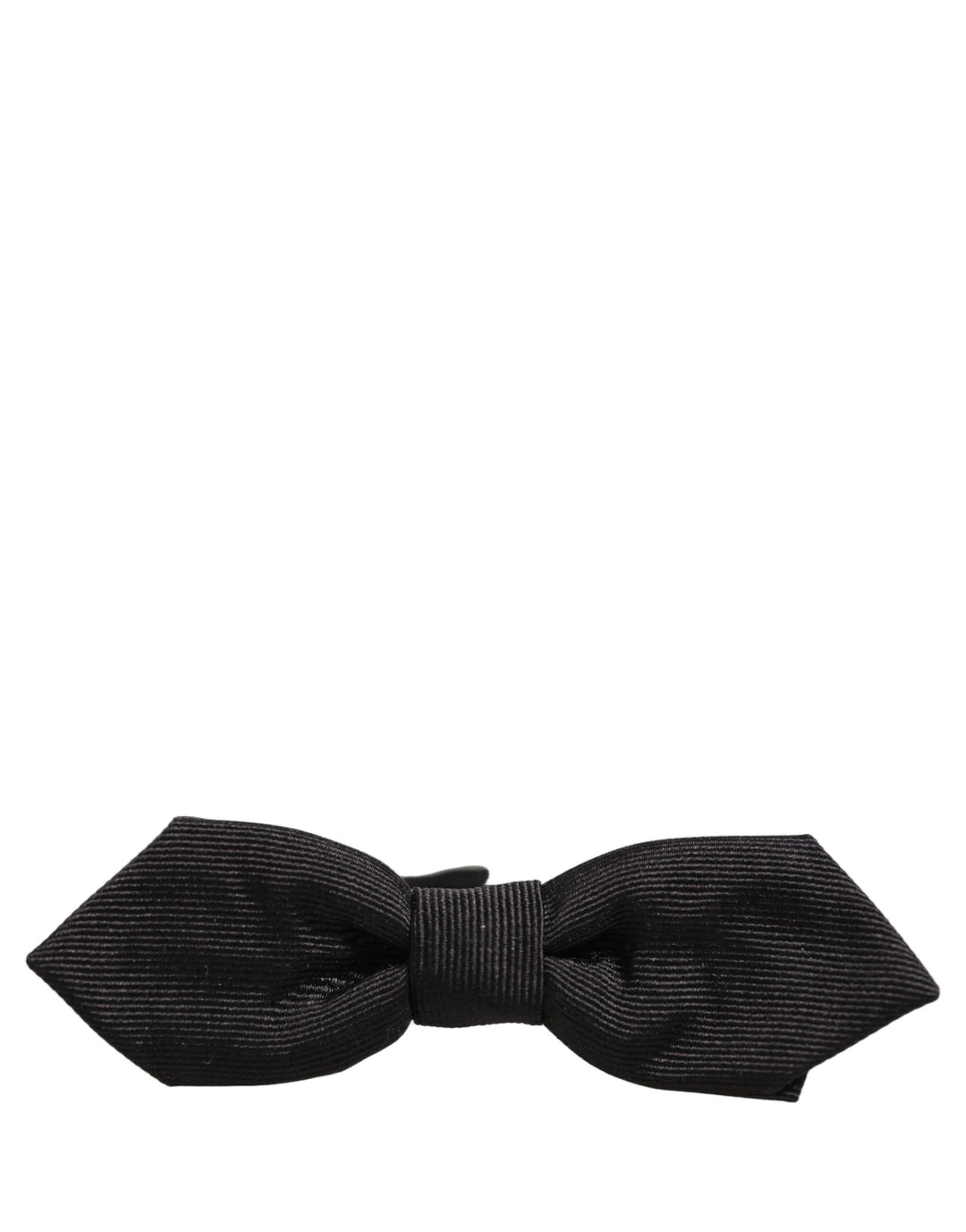 Dolce & Gabbana Men Black 100% Silk Adjustable Neck Papillon Bow Tie
